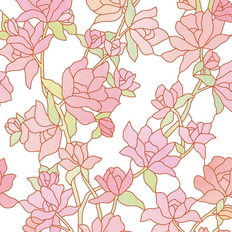 BEAUS TILE UNI Window Film Static Clings Non Adhesive 3D Stained Glass Window Decals UV Protection (Rose, 37.4 x 24.4 Inch) - Image 2